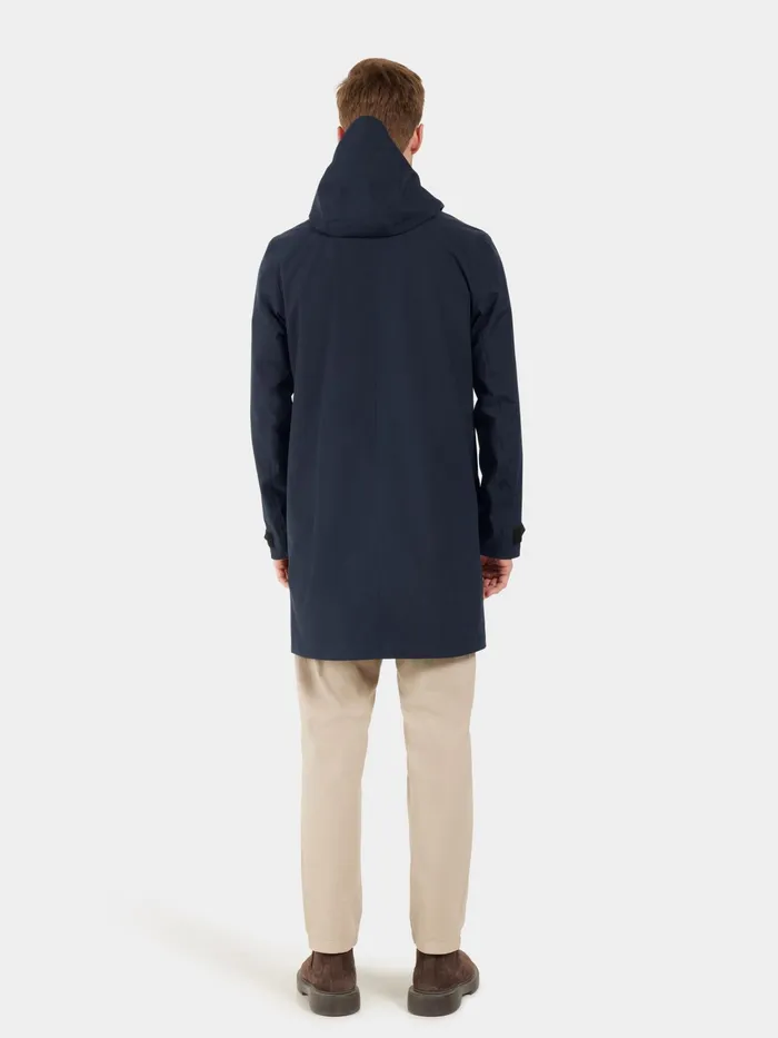 Men George Parka Dark Night Blue Didriksons Spring Jackets