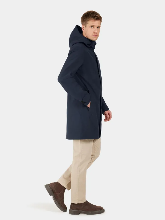 Men George Parka Dark Night Blue Didriksons Spring Jackets