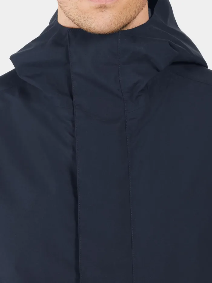 Men George Parka Dark Night Blue Didriksons Spring Jackets