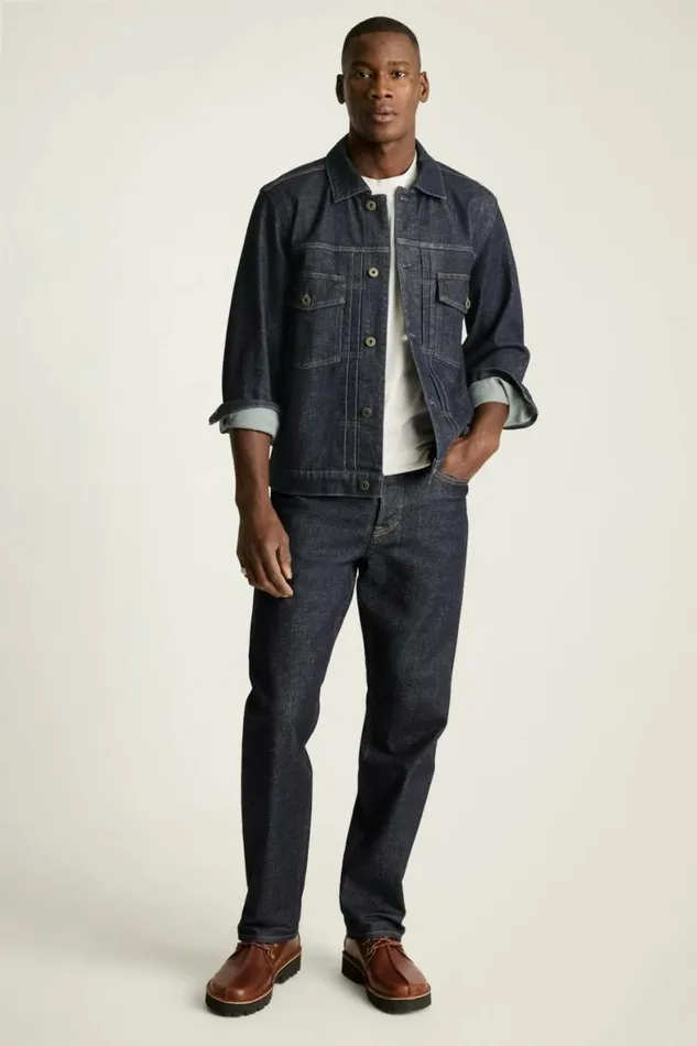 Men Gramercy Denim Jacket Dark Wash Indigo Bonobos Jackets and Coats