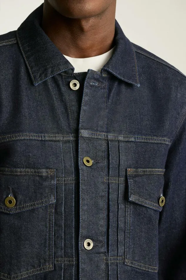 Men Gramercy Denim Jacket Dark Wash Indigo Bonobos Jackets and Coats
