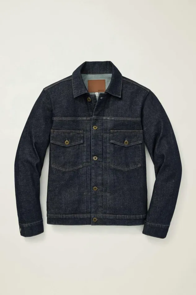 Men Gramercy Denim Jacket Dark Wash Indigo Bonobos Jackets and Coats
