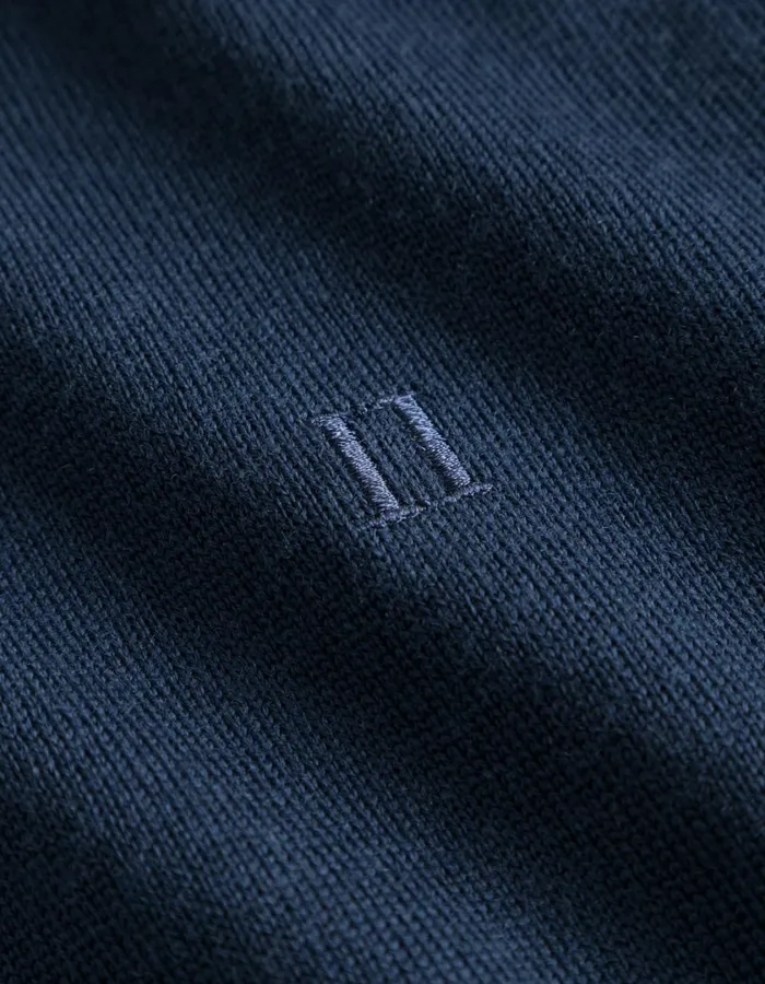 Men Greyson Merino Knit 8211 Dark Navy Les Deux Knitwear