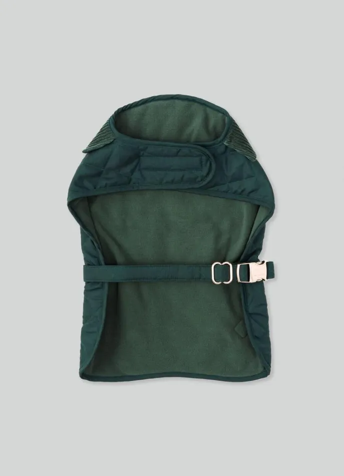 Men Hackett X Hugo and Hudson Hackett London Quilted Jacket For Dogs 8211 Medium Dark Green