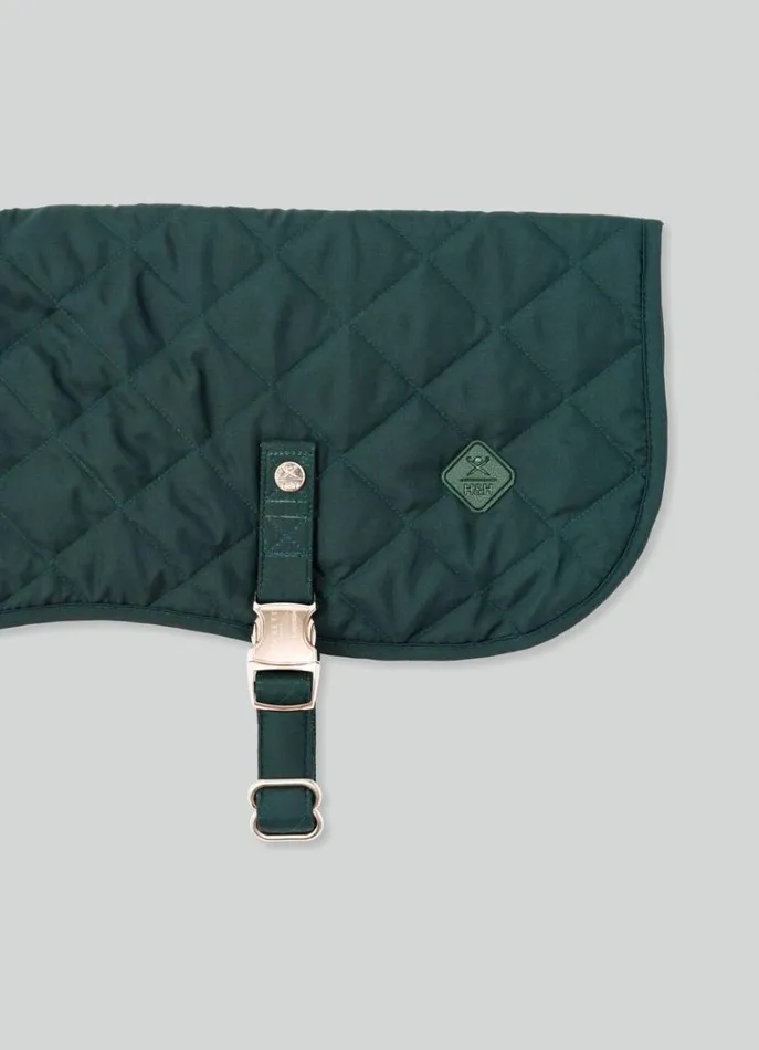 Men Hackett X Hugo and Hudson Hackett London Quilted Jacket For Dogs 8211 Medium Dark Green