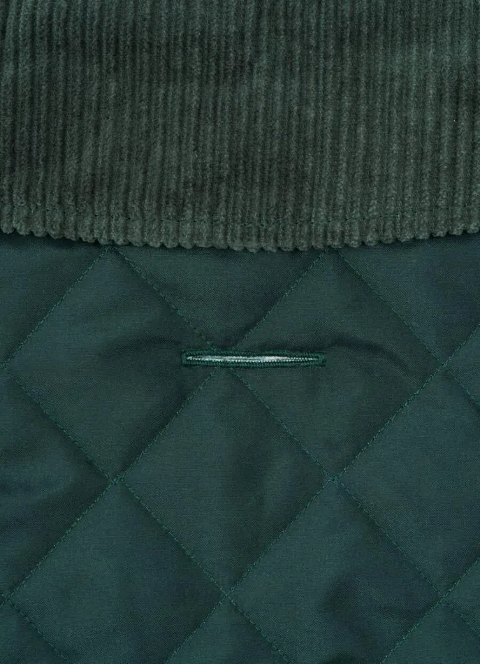 Men Hackett X Hugo and Hudson Hackett London Quilted Jacket For Dogs 8211 Medium Dark Green