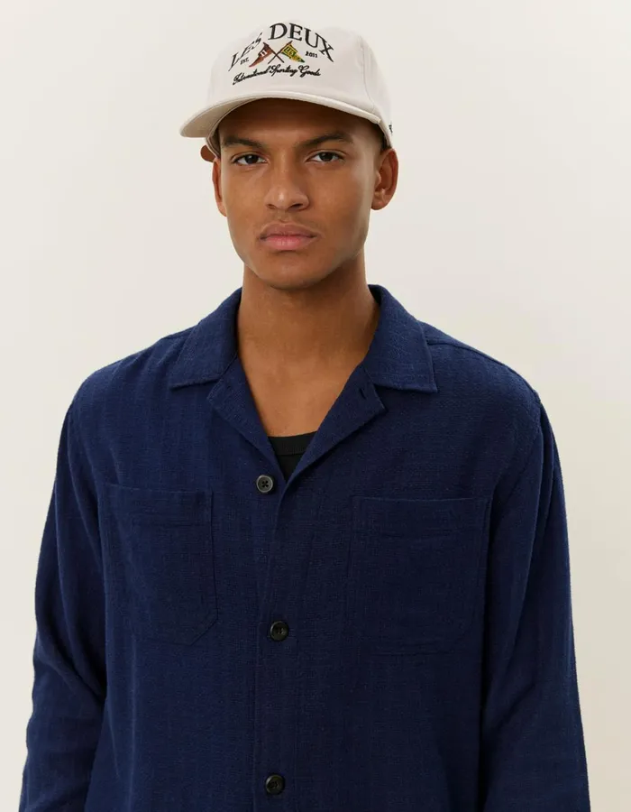 Men Hamilton Overshirt 8211 Dark Navy Les Deux ShirtsOvershirts