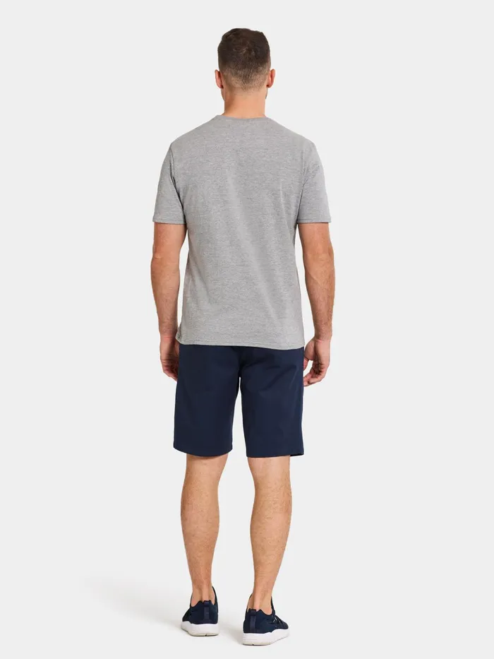 Men Harald Tshirt Ocean Grey Melange Didriksons TShirts and Polos
