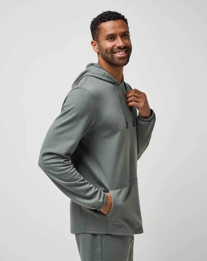Men Hoodies and Sweatshirts TravisMathew SIDESLIP HOODIE Dark Olive