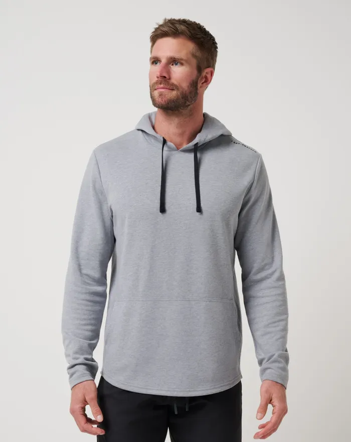 Men Hoodies and Sweatshirts TravisMathew UPGRADED TECH HOODIE Heather Grey