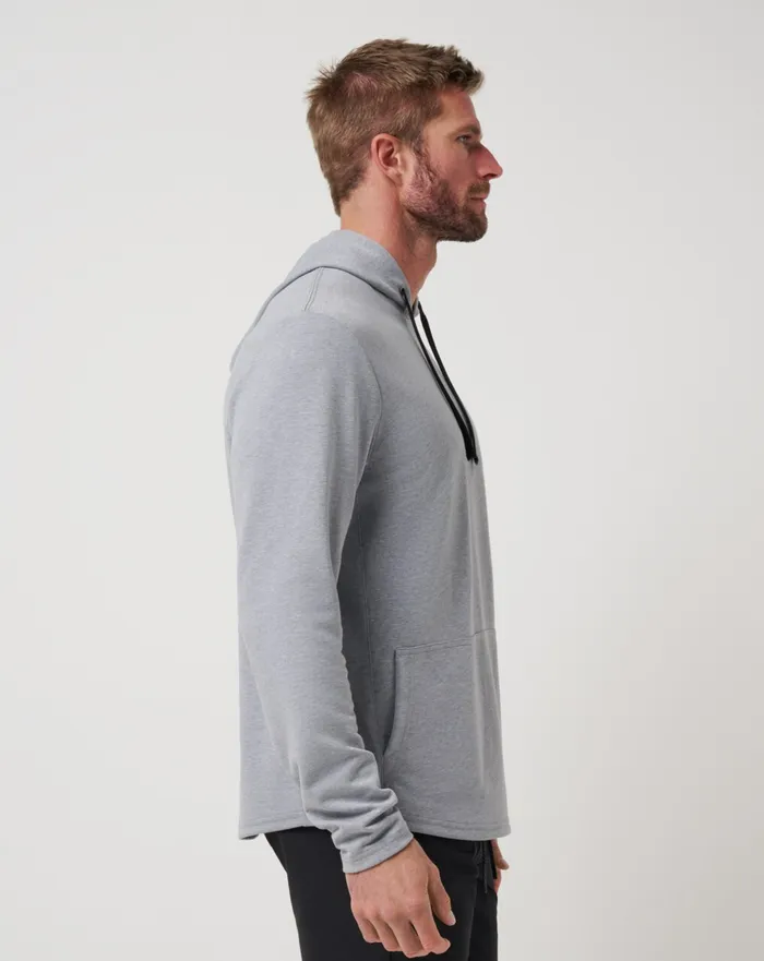 Men Hoodies and Sweatshirts TravisMathew UPGRADED TECH HOODIE Heather Grey
