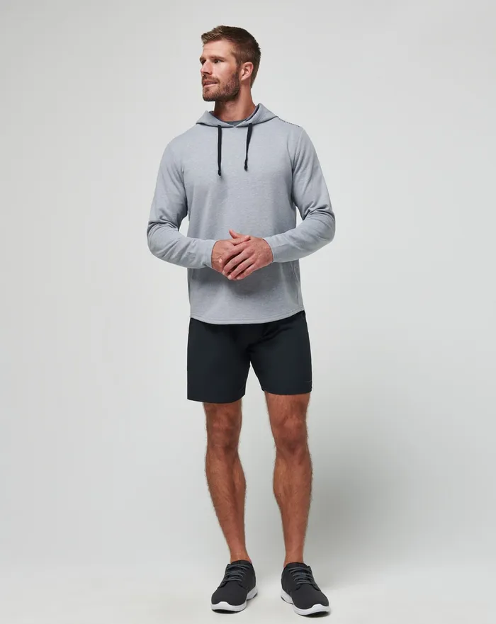 Men Hoodies and Sweatshirts TravisMathew UPGRADED TECH HOODIE Heather Grey