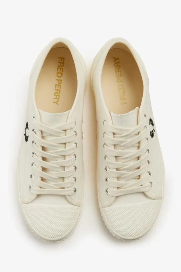 Men Hughes Low Light Ecru Fred Perry Shoes