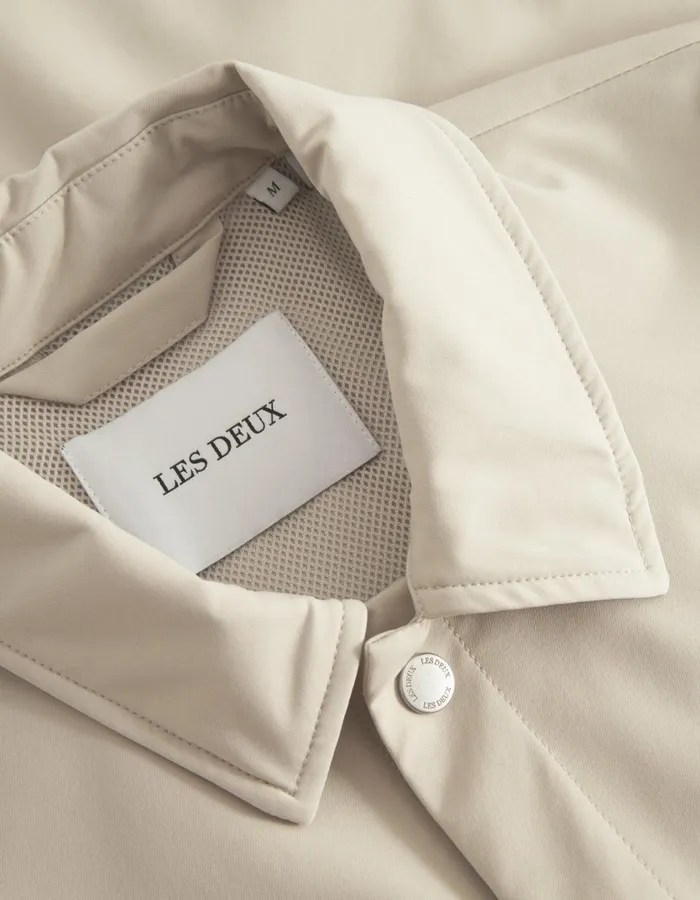 Men Idris Coach Jacket 8211 Light Sand Les Deux JacketsCoats