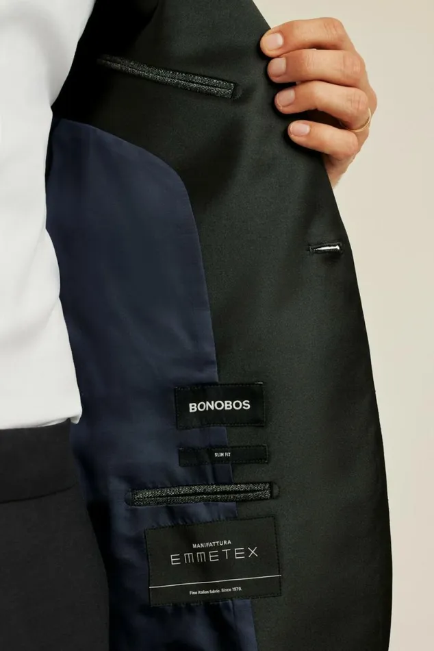 Men Italian Linen Tuxedo Jacket Charcoal Bonobos Tuxedos