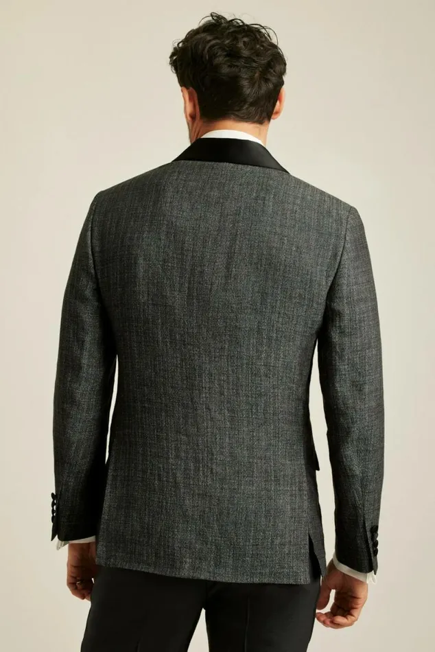 Men Italian Linen Tuxedo Jacket Charcoal Bonobos Tuxedos