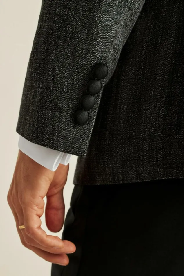 Men Italian Linen Tuxedo Jacket Charcoal Bonobos Tuxedos