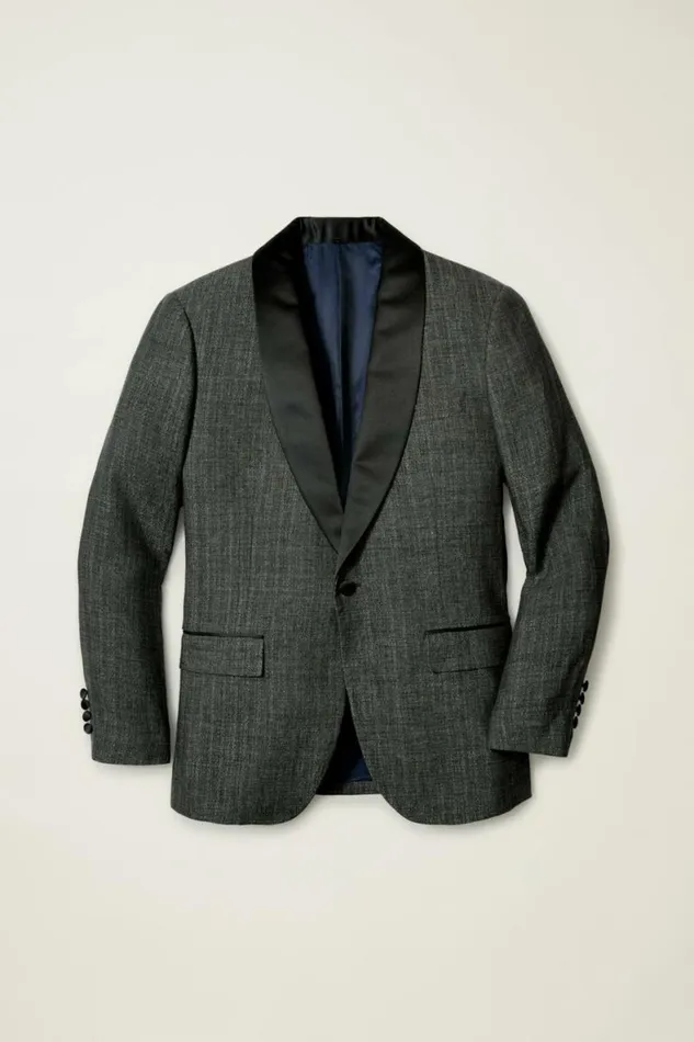 Men Italian Linen Tuxedo Jacket Charcoal Bonobos Tuxedos