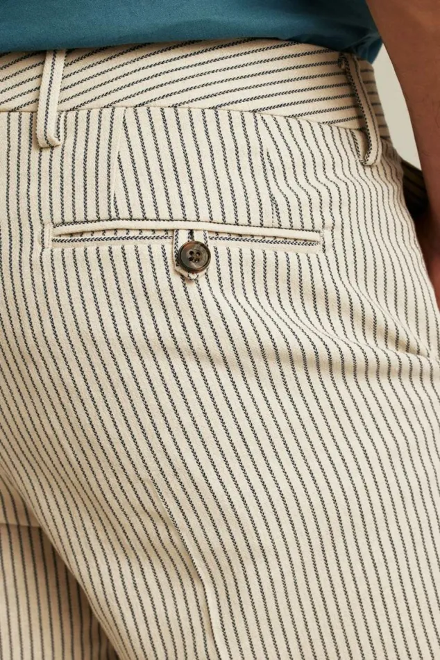 Men Italian Stretch Chino Shorts Stone Grey Navy Pinstripe Bonobos Chino Shorts