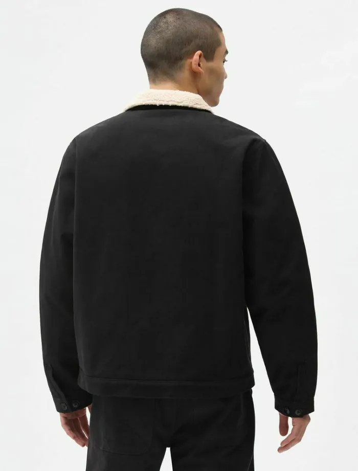 Men Jackets Dickies Duck Canvas Deck Jacket Black