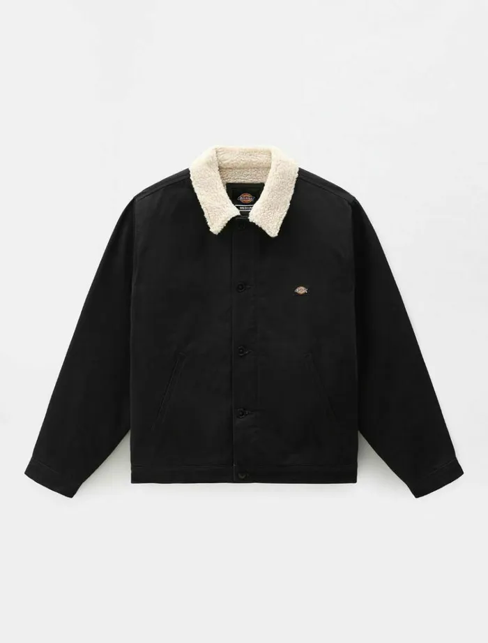 Men Jackets Dickies Duck Canvas Deck Jacket Black