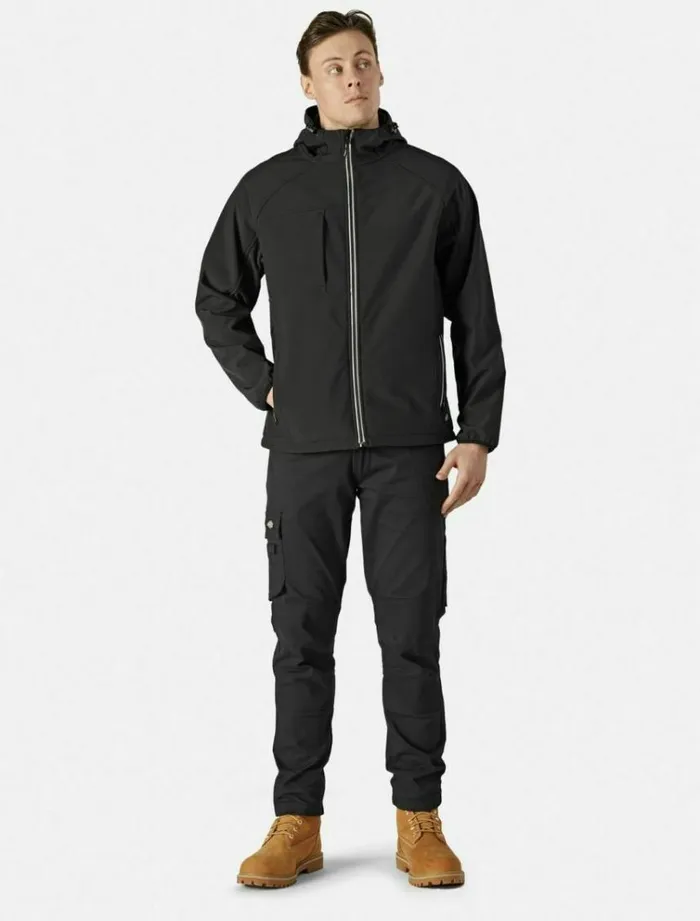 Men Jackets Dickies Two Tone Softshell Jacket Black