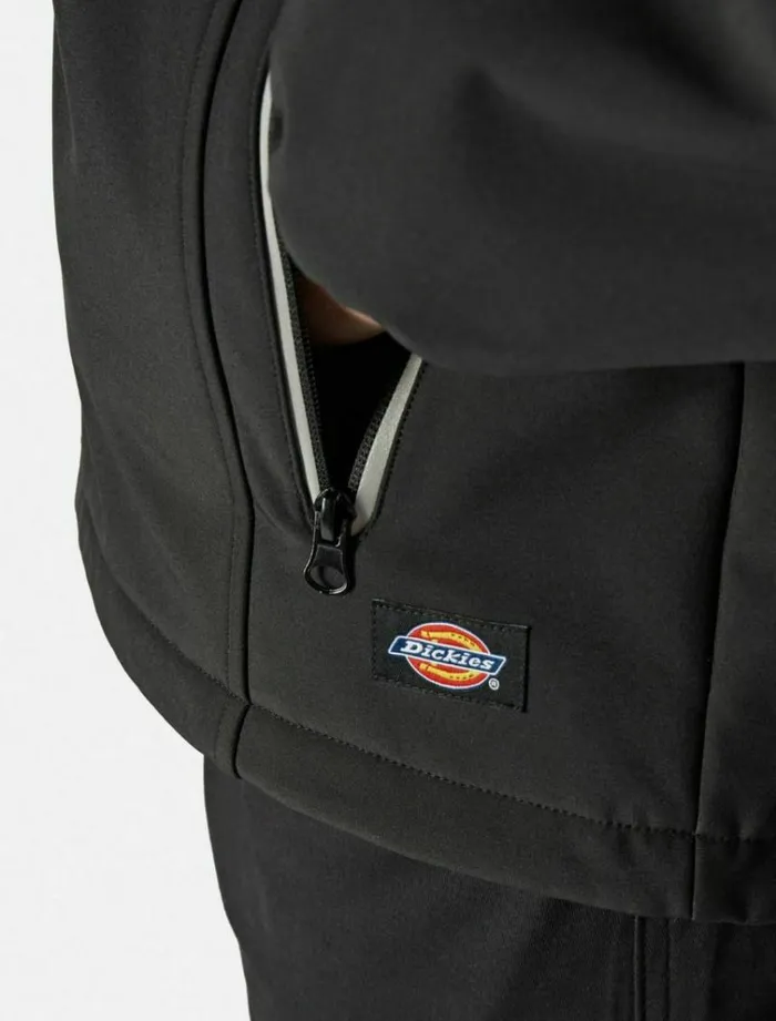 Men Jackets Dickies Two Tone Softshell Jacket Black