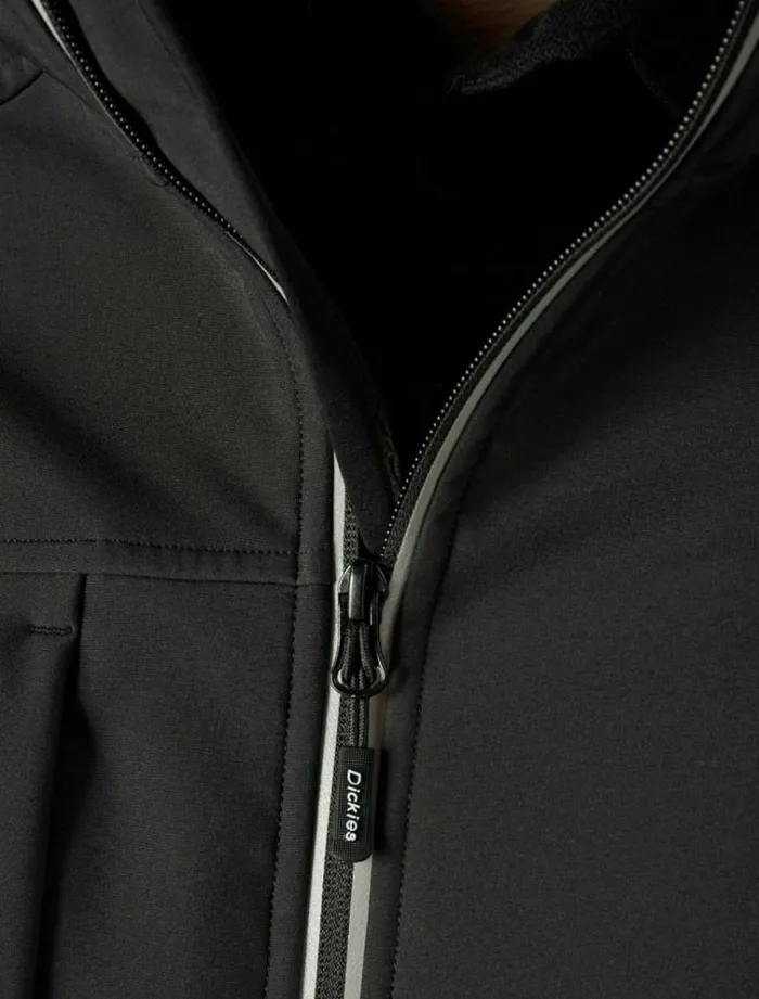 Men Jackets Dickies Two Tone Softshell Jacket Black