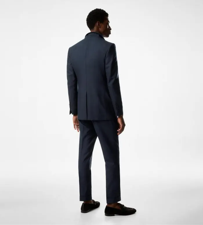 Men Jackets Tom Ford Pure Silk Atticus Jacket Navy