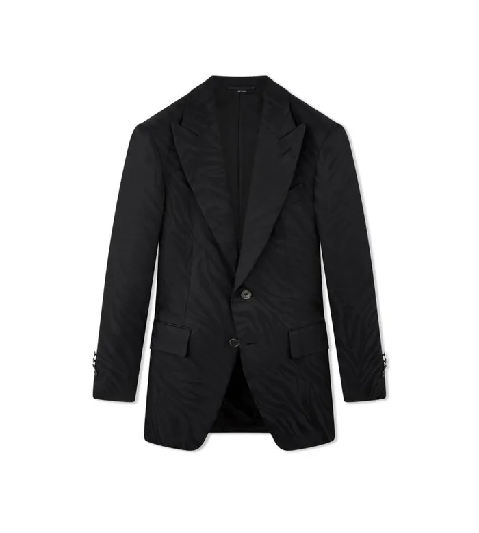 Men Jackets Tom Ford Zebra Jacquard Atticus Jacket Zebra