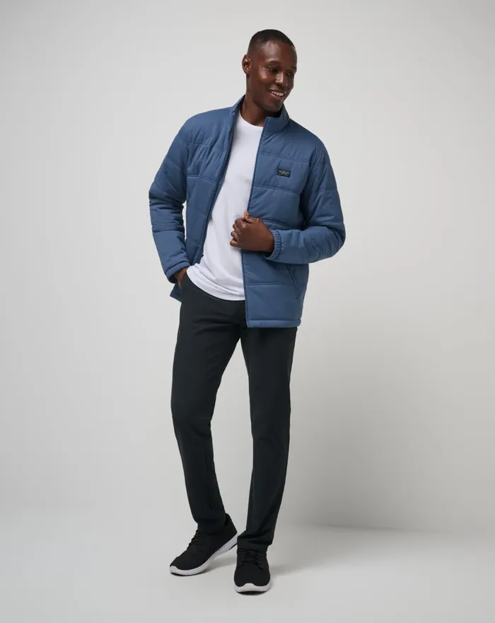 Men Jackets TravisMathew PALISADES PUFFER JACKET Navy