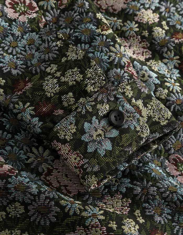 Men Jaiden Jacquard Overshirt 8211 RosinChive Green Les Deux ShirtsOvershirts