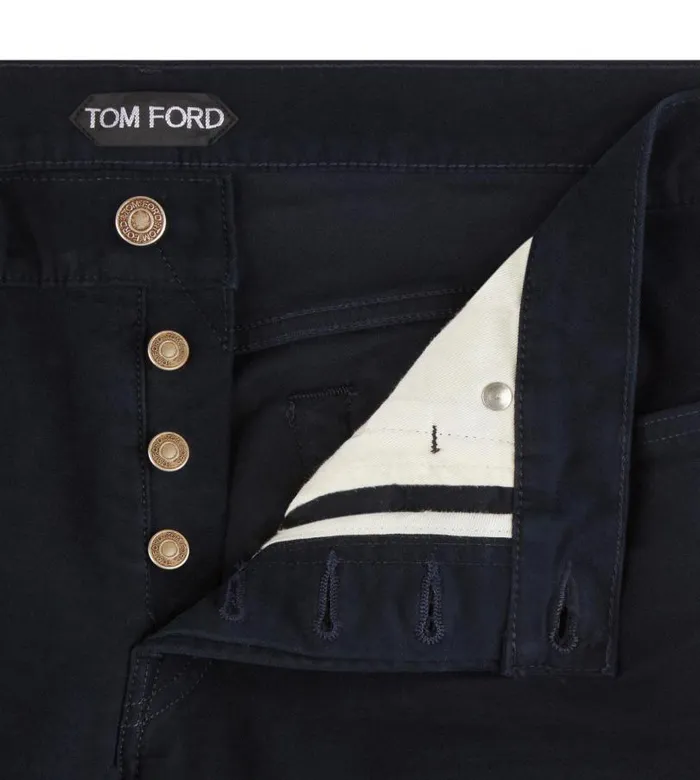 Men Jeans Tom Ford Moleskin Stretch Slim Fit Denim Navy Men Jeans Tom Ford Moleskin Stretch Slim Fit Denim Navy