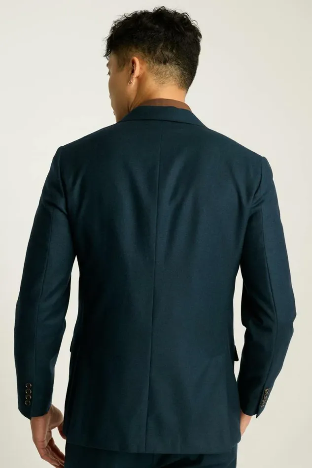 Men Jetsetter Italian Flannel Blazer Teal Green Bonobos Blazers and Sport Coats