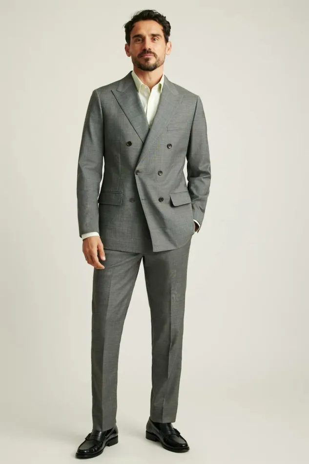 Men Jetsetter Italian Wool Double Breasted Blazer Grey Sharkskin Bonobos Blazers and Sport Coats Men Jetsetter Italian Wool Double Breasted Blazer Grey Sharkskin Bonobos Blazers and Sport Coats