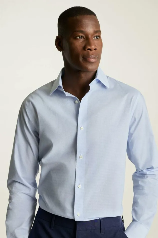 Men Jetsetter Stretch Dress Shirt Blue Martini Micro Geo Bonobos Business Casual Shirts