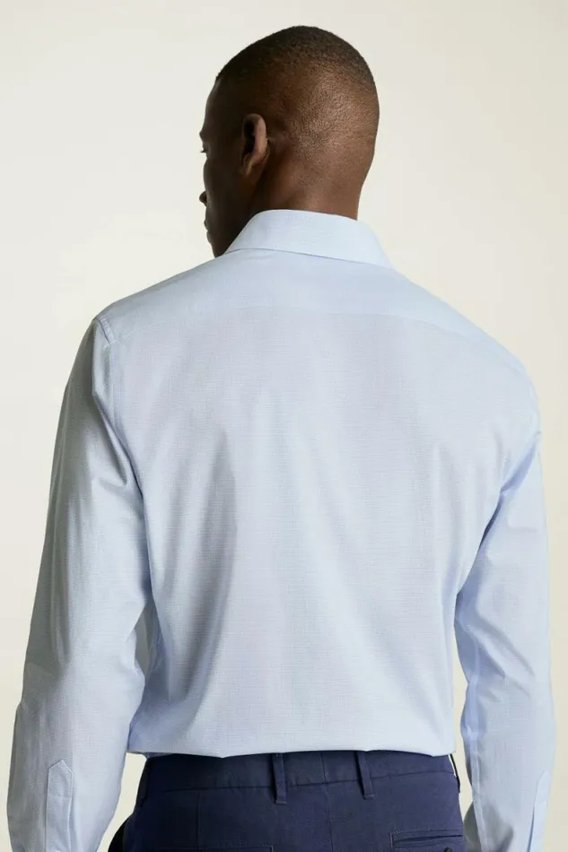 Men Jetsetter Stretch Dress Shirt Blue Martini Micro Geo Bonobos Business Casual Shirts