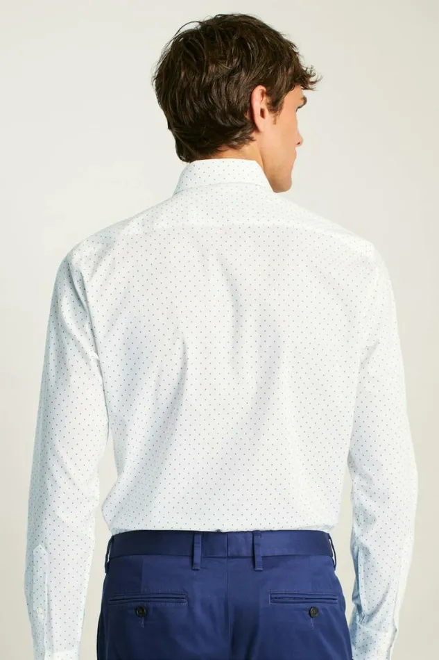 Men Jetsetter Stretch Dress Shirt White Pembrooke Geo Bonobos Business Casual Shirts