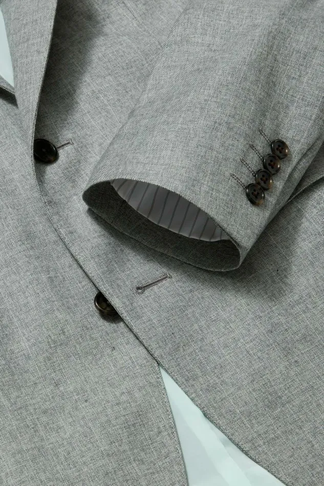 Men Jetsetter Stretch Italian Wool Blazer Grey Chalkstripe Bonobos Blazers and Sport Coats