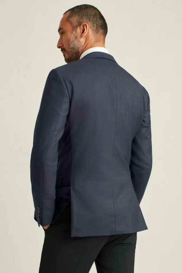 Men Jetsetter Stretch Italian Wool Blazer Navy Bonobos Blazers and Sport Coats