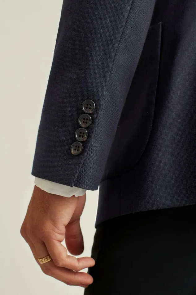 Men Jetsetter Stretch Italian Wool Blazer Navy Bonobos Blazers and Sport Coats