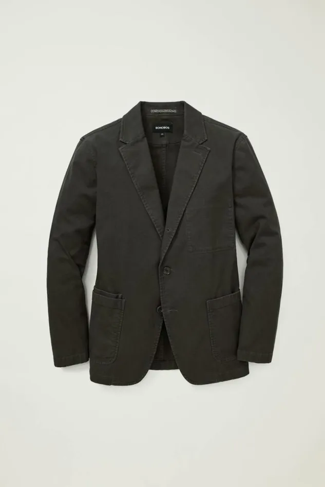 Men Jetsetter Washed Cotton Blazer Washed Black Bonobos Blazers and Sport Coats Men Jetsetter Washed Cotton Blazer Washed Black Bonobos Blazers and Sport Coats