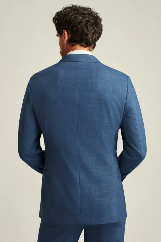 Men Jetsetter Wool Blazer Blue Glen Plaid Bonobos Blazers and Sport Coats