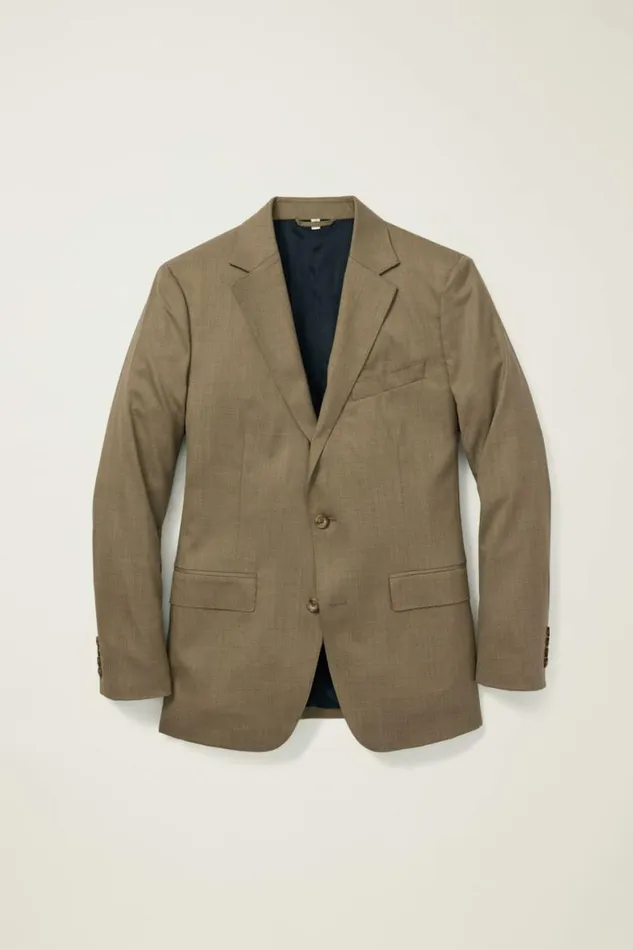 Men Jetsetter Wool Blazer Tan Bonobos Blazers and Sport Coats