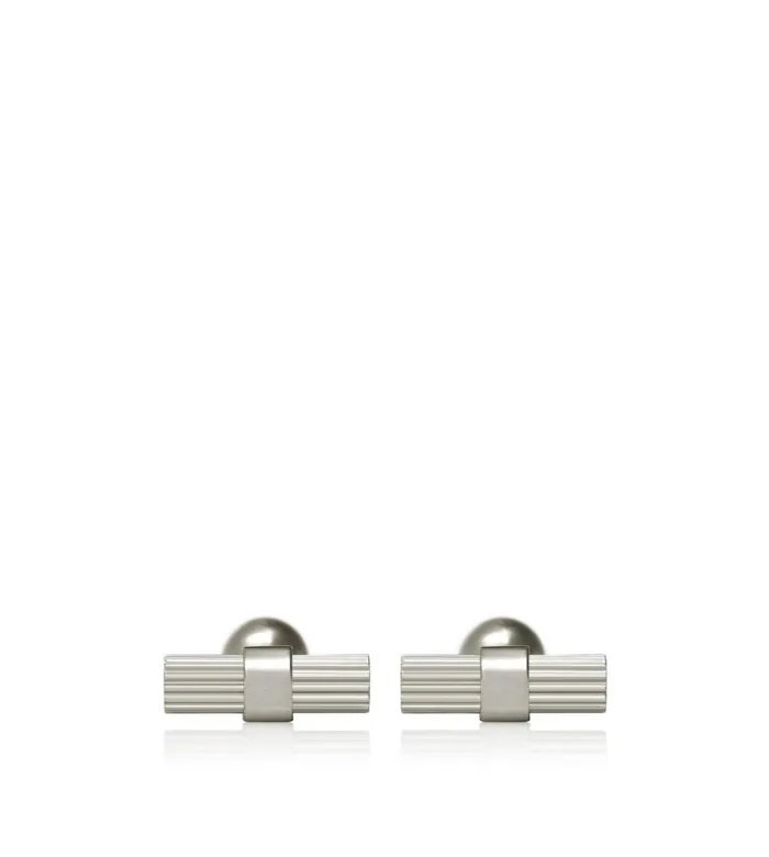 Men Jewelry Tom Ford Striped T Cufflinks White Gold