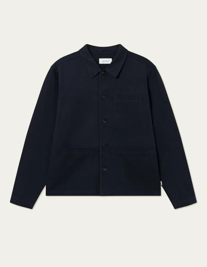 Men Journey Embroidery Overshirt 8211 Dark Navy Les Deux ShirtsOvershirts