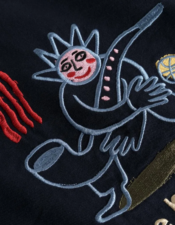 Men Journey Embroidery Overshirt 8211 Dark Navy Les Deux ShirtsOvershirts