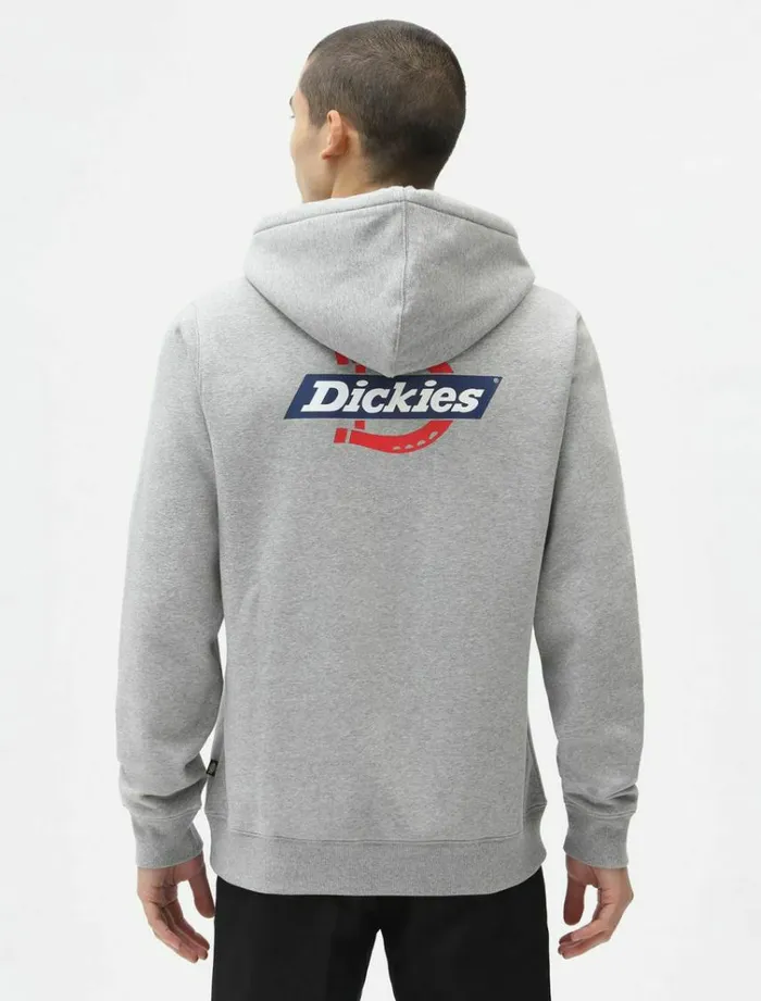 Men Jumpers and Sweatshirts Dickies Ruston Hoodie Grey Melange