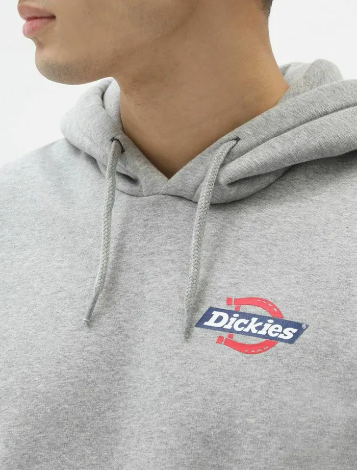 Men Jumpers and Sweatshirts Dickies Ruston Hoodie Grey Melange