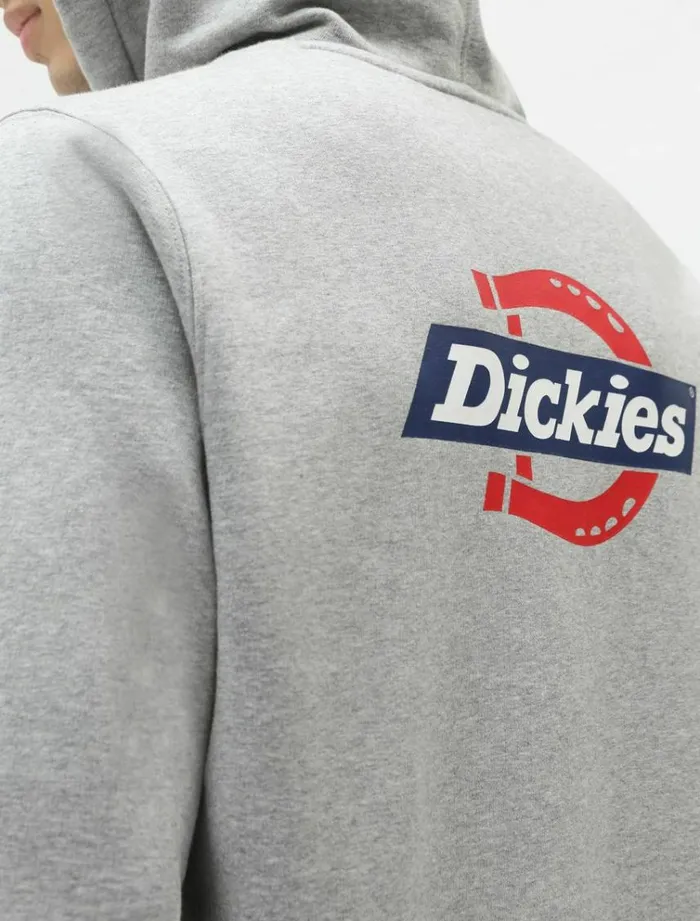 Men Jumpers and Sweatshirts Dickies Ruston Hoodie Grey Melange